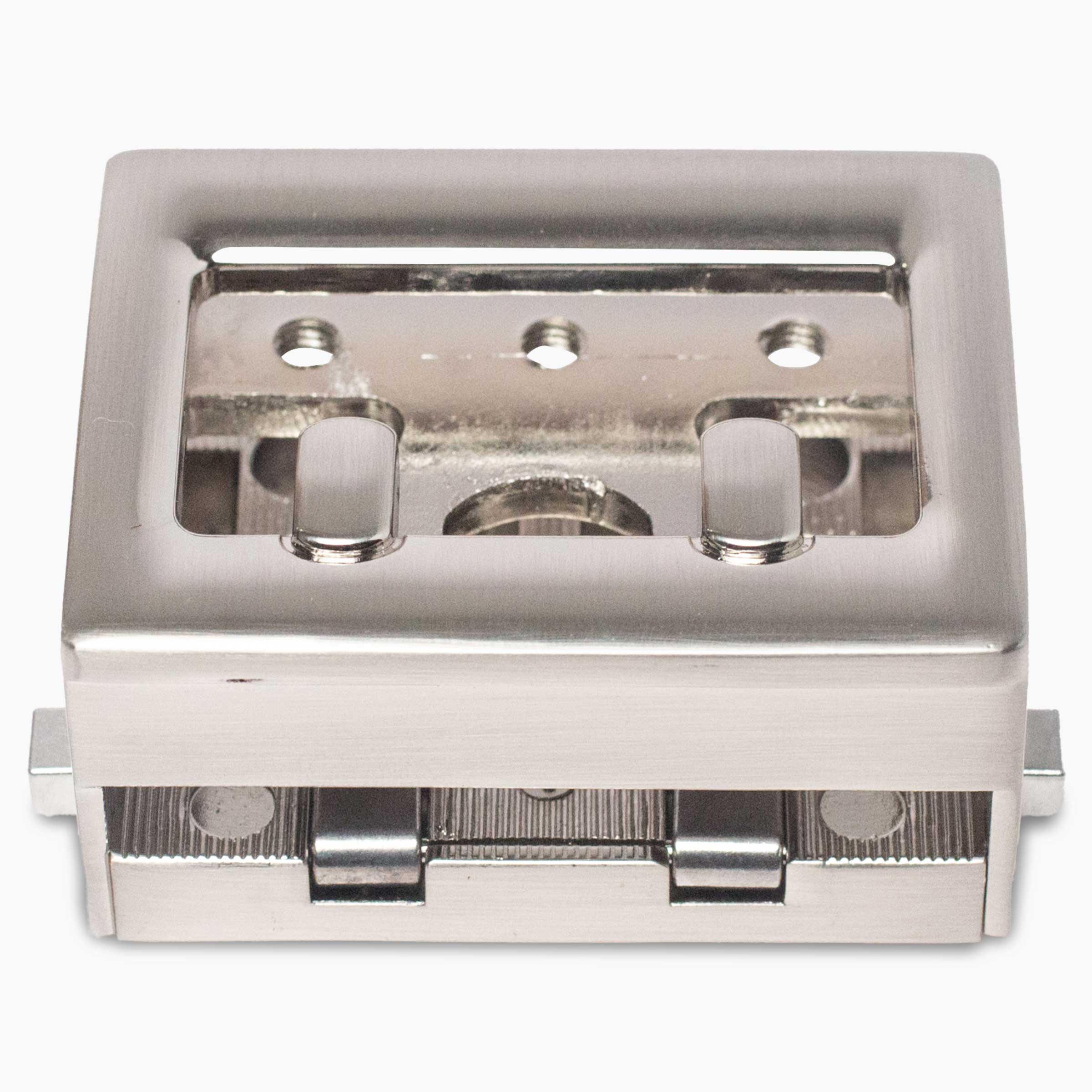 Black Leather Duty Ratchet Belt, Nickel Buckle, 2.25" [57 mm] - Image 4