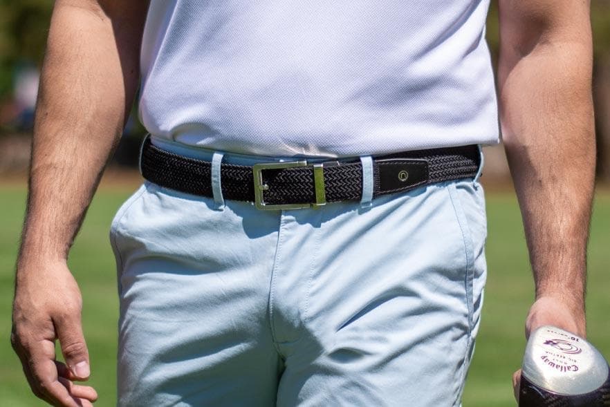 Braided Black Golf Ratchet Belt 1.38" [35mm] - Image 2