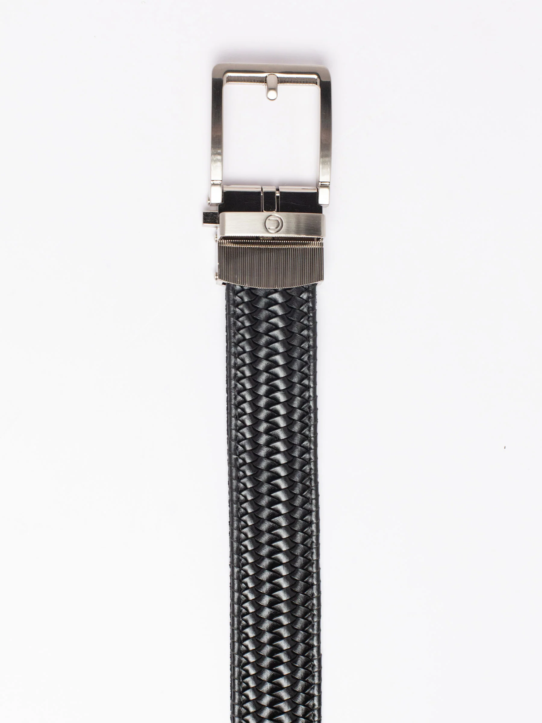 Braided Black Leather Golf Ratchet Belt 1.38" [35mm] - Image 4