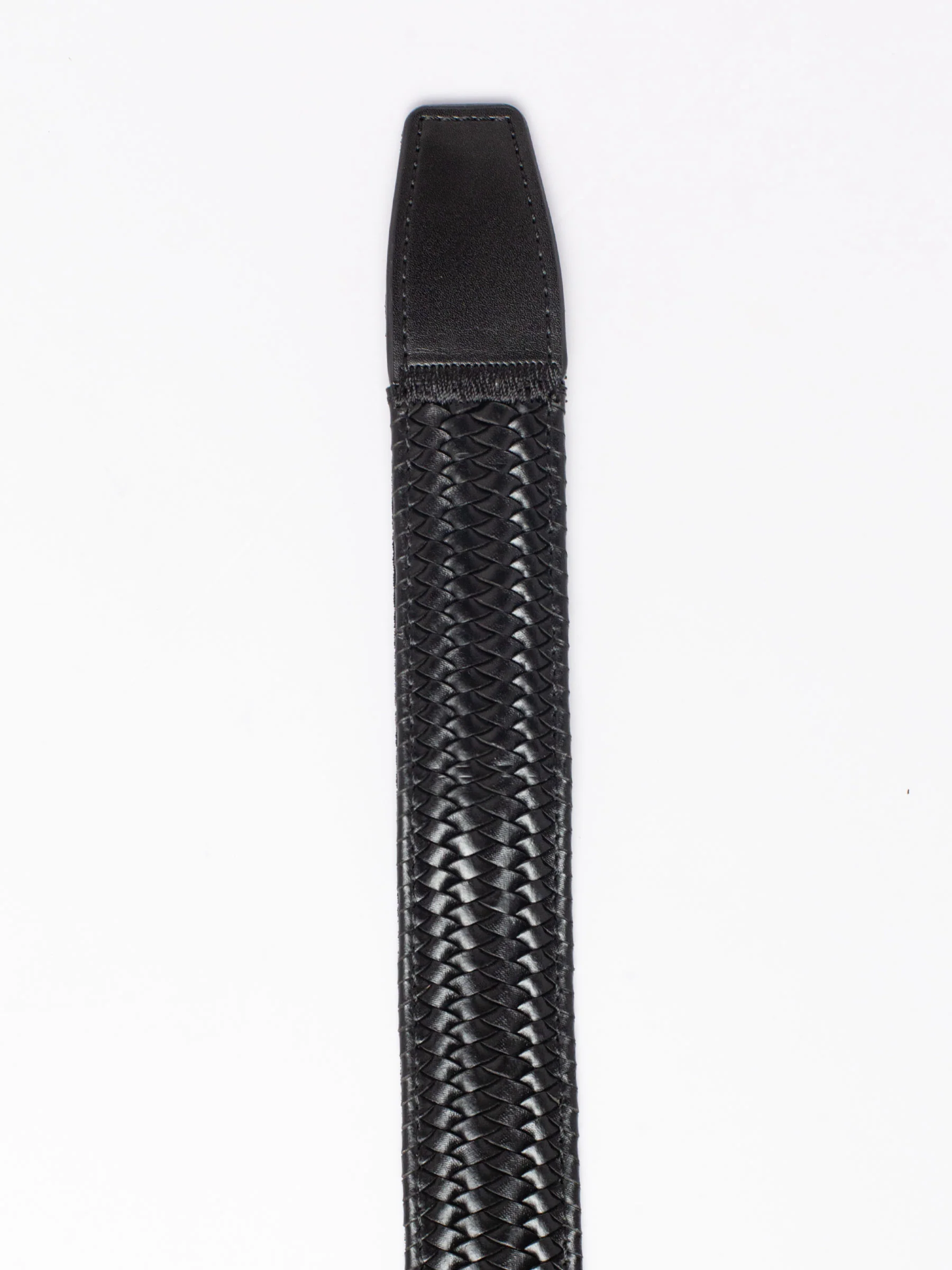 Braided Black Leather Golf Ratchet Belt 1.38" [35mm] - Image 5