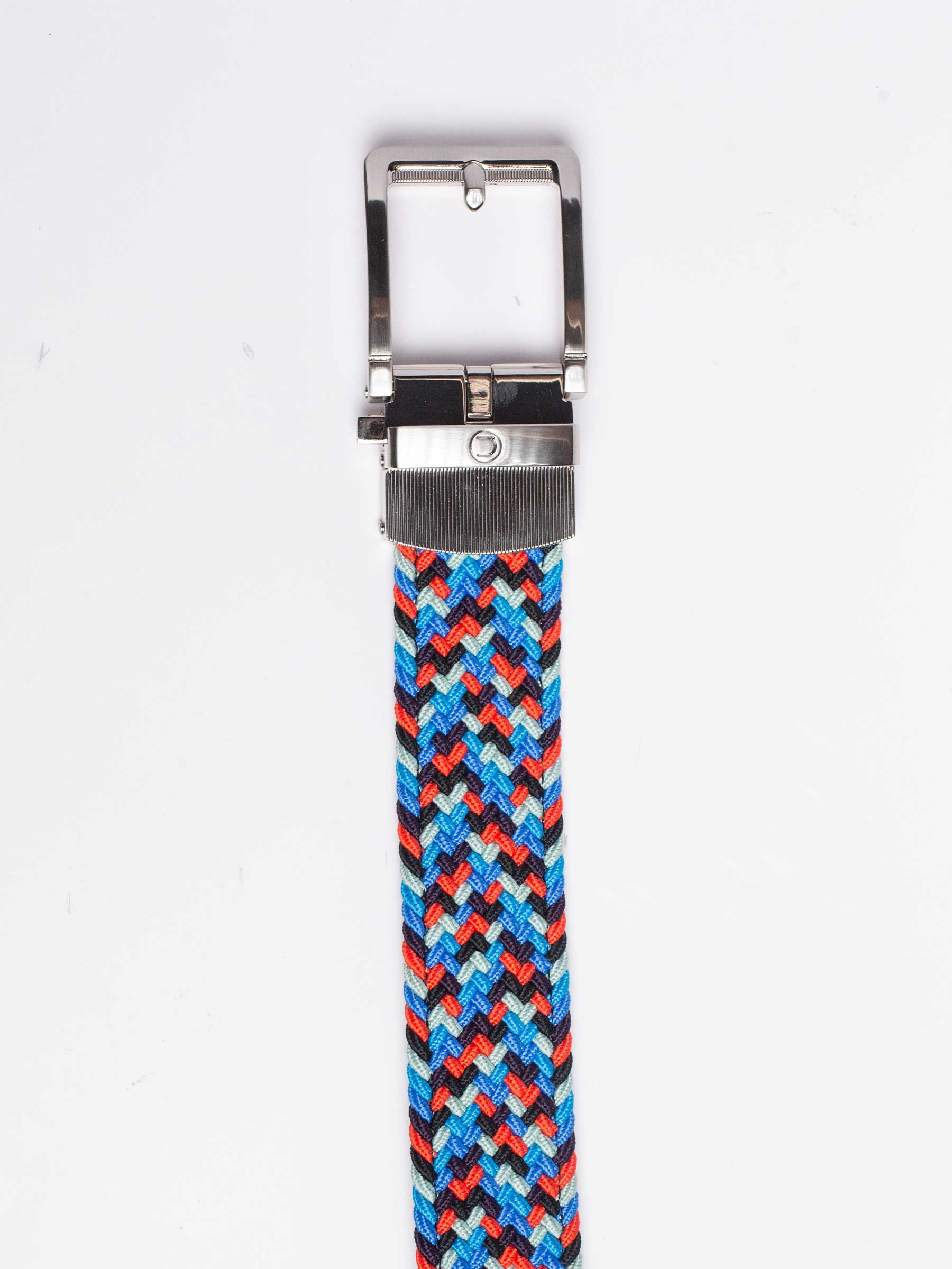 Braided Blue, Red & Grey Golf Ratchet Belt 1.38" [35mm] - Image 5