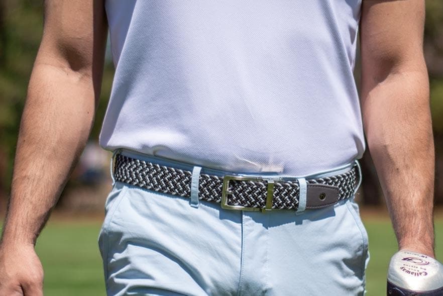 Braided Charcoal Golf Ratchet Belt 1.38" [35mm] - Image 2