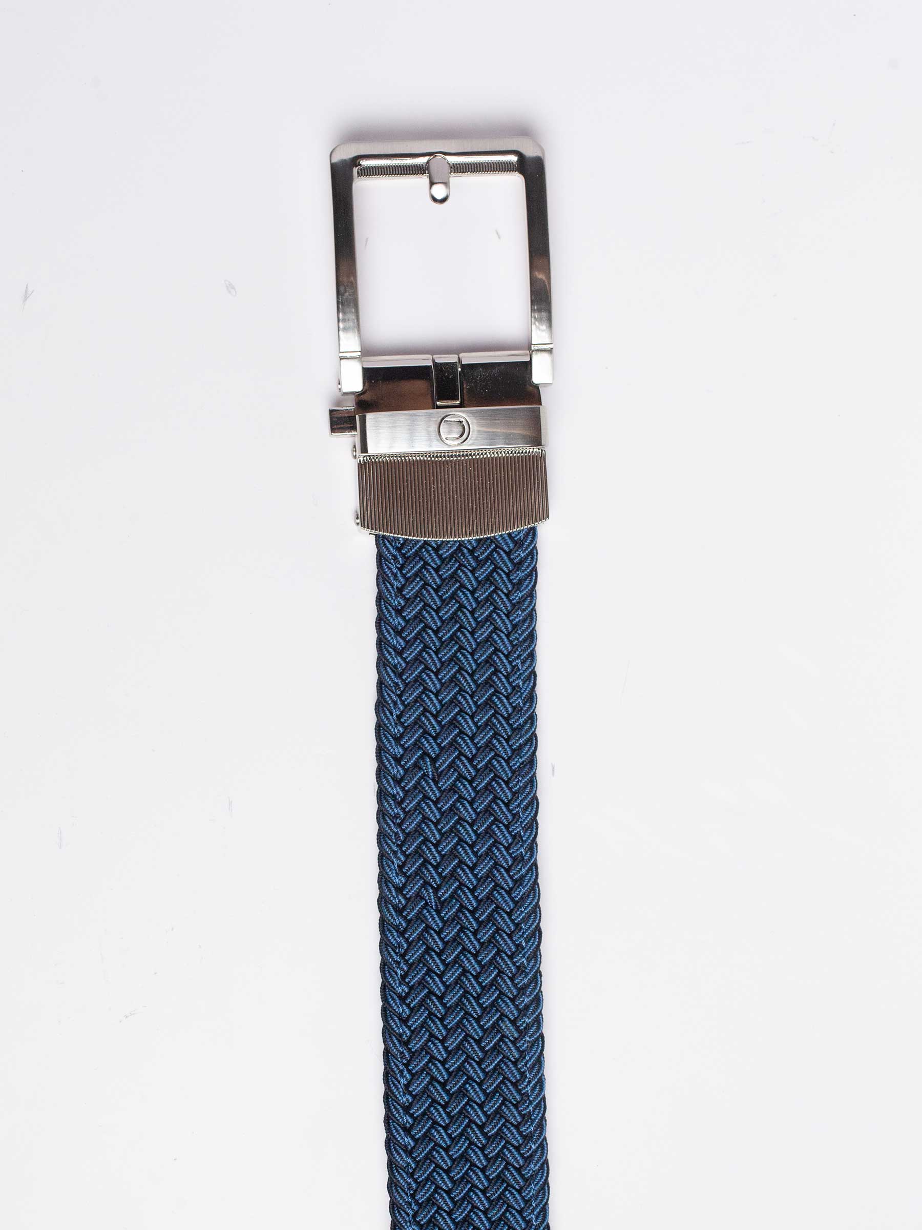 Braided Navy Cord Golf Ratchet Belt 1.38" [35mm] - Image 4