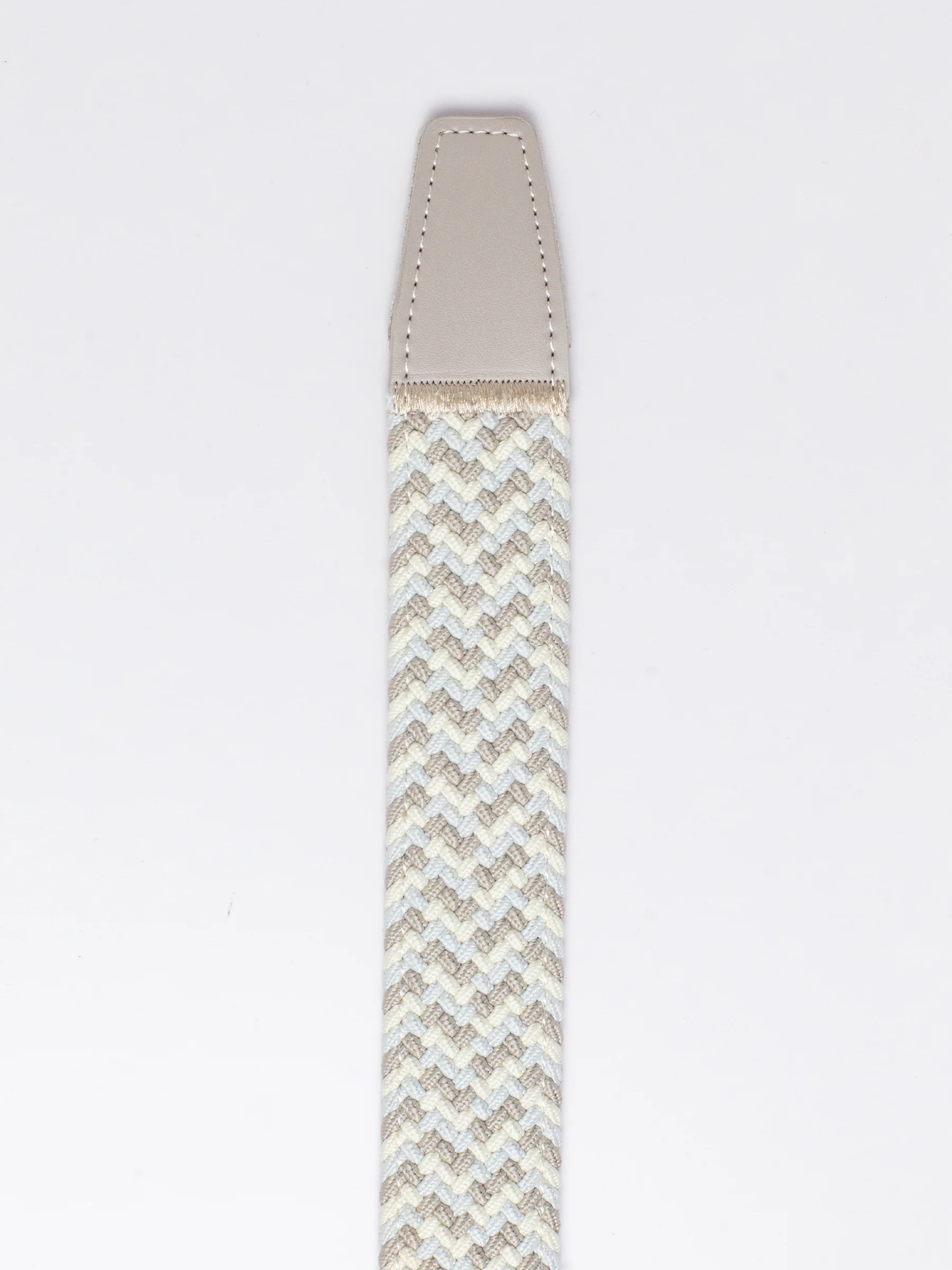Braided Tri-Color Tan Golf Ratchet Belt 1.38" [35mm] - Image 3