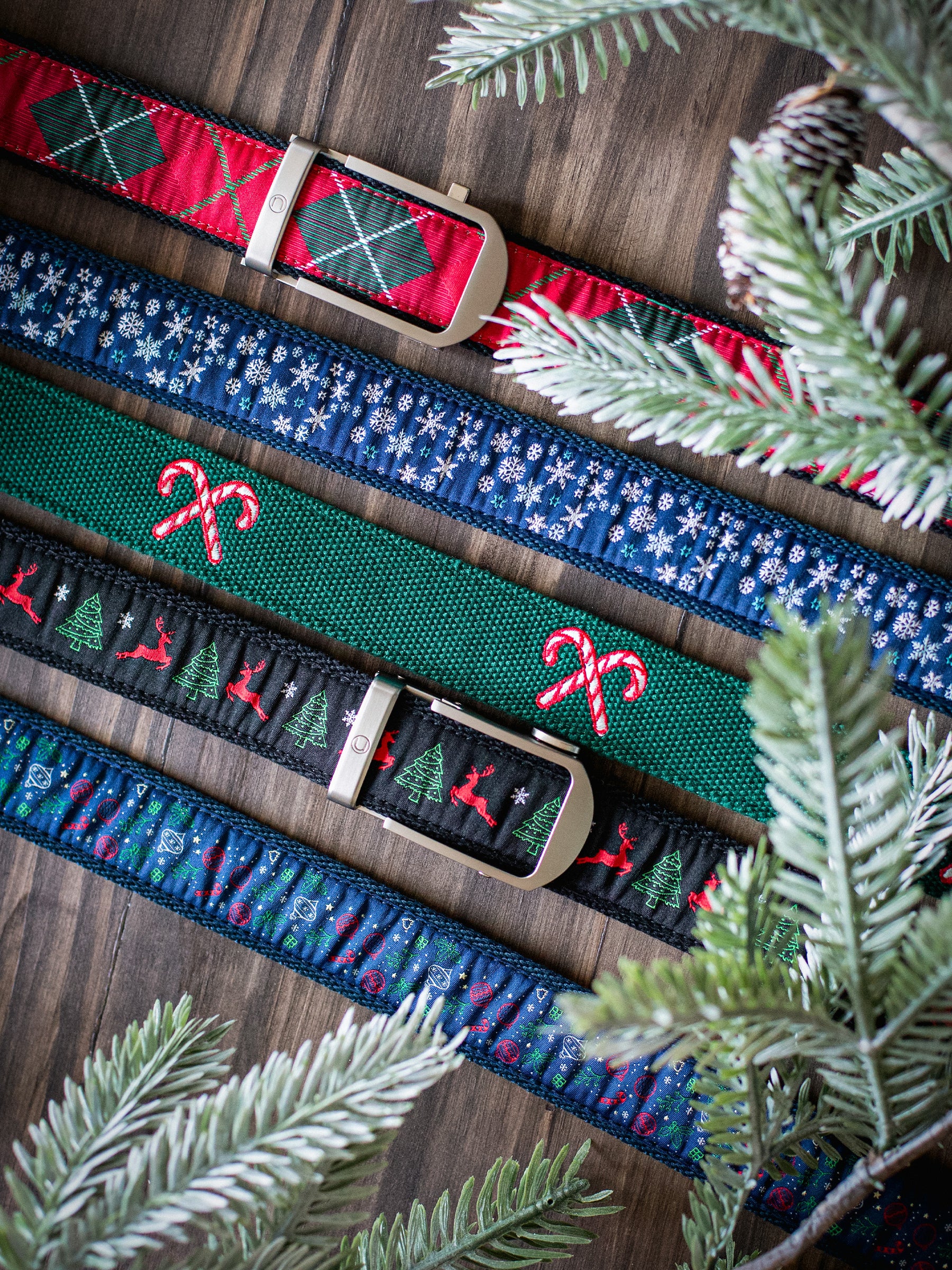 Candy Cane Classic Golf Ratchet Belt 1.38" [35mm] - Image 3