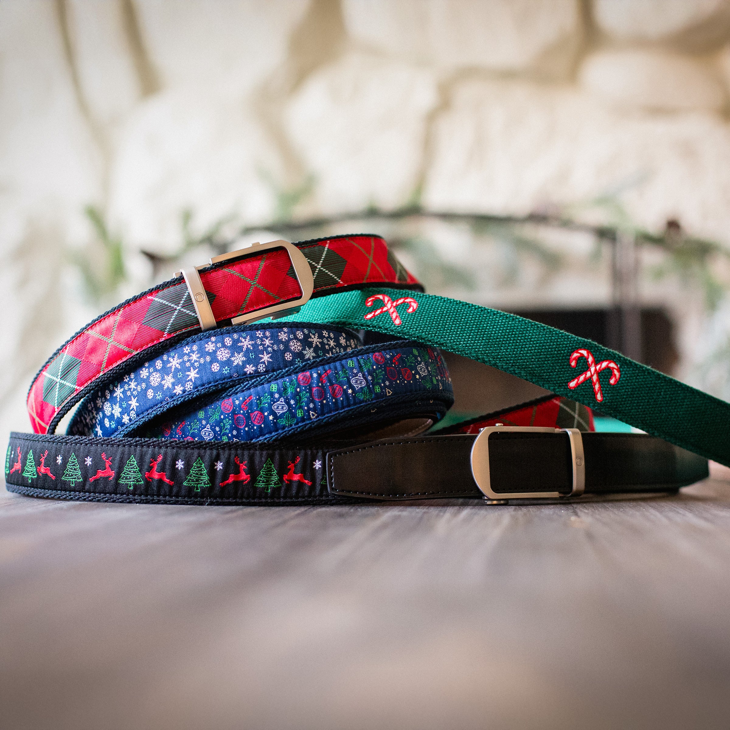 Candy Cane Classic Golf Ratchet Belt 1.38" [35mm] - Image 4