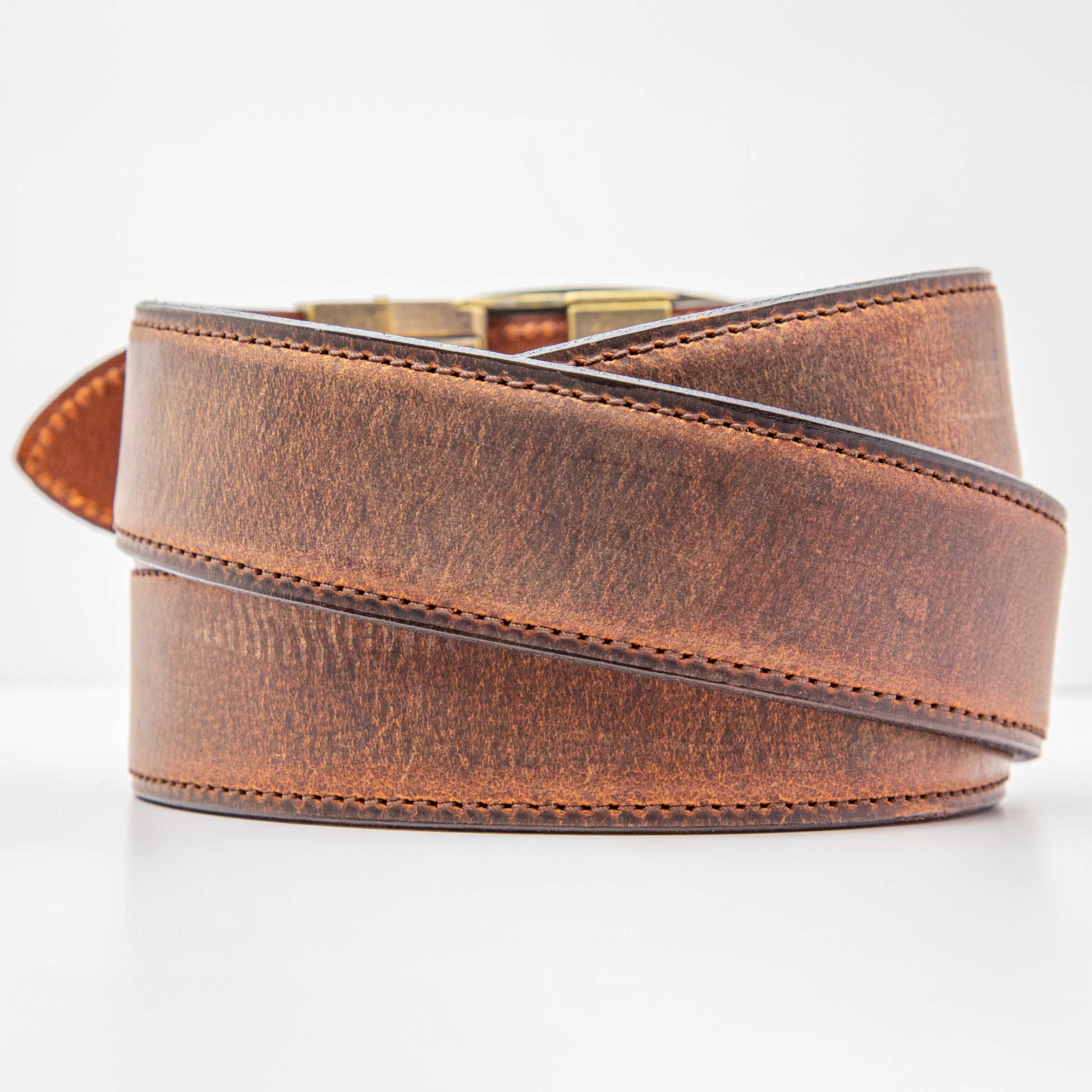 Titan Ironhide Brown Crazy Horse EDC Ratchet Belt 1.5" [38mm] - Image 3