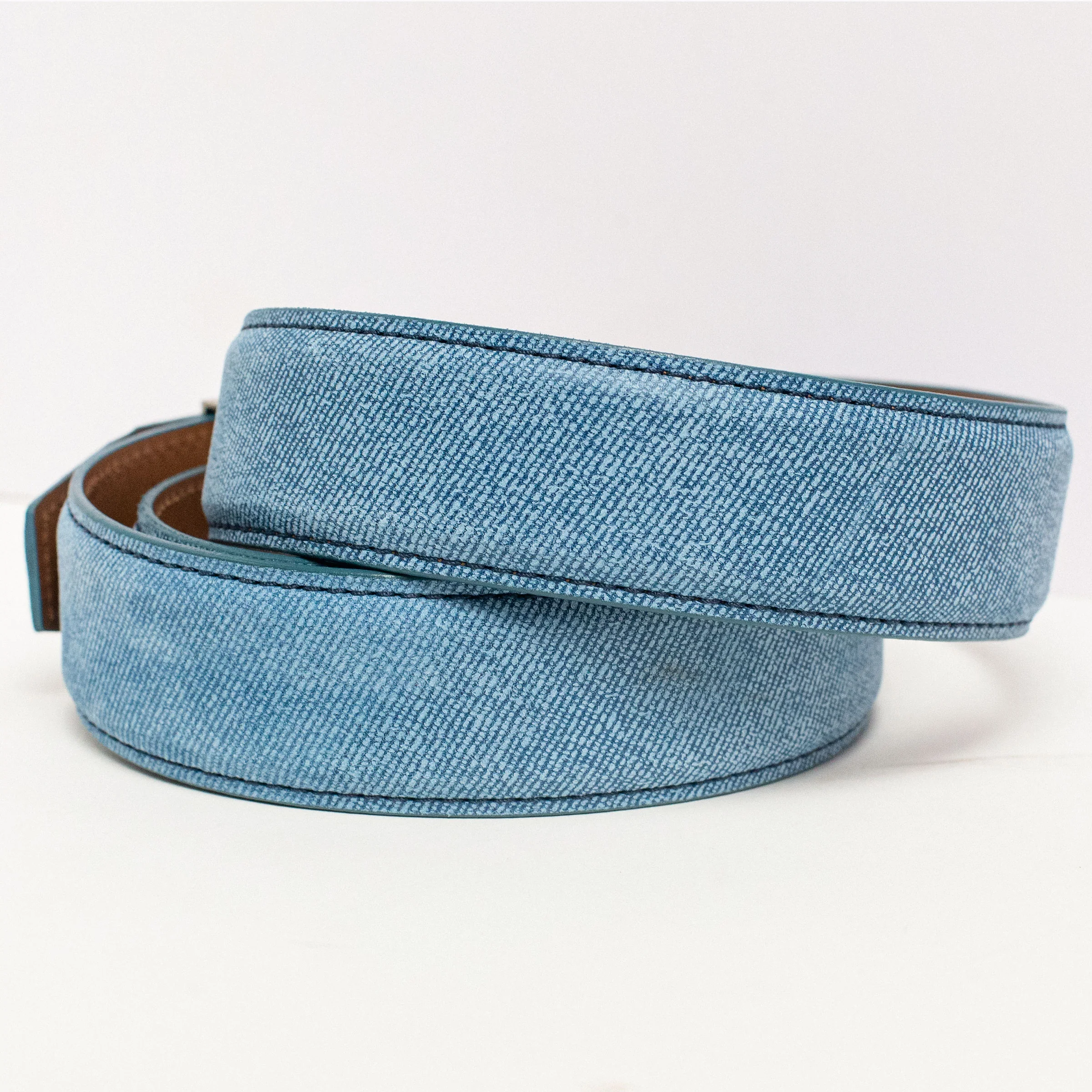 Denim Luxe Dress Ratchet Belt 1.575" Strap [40mm] - Image 2