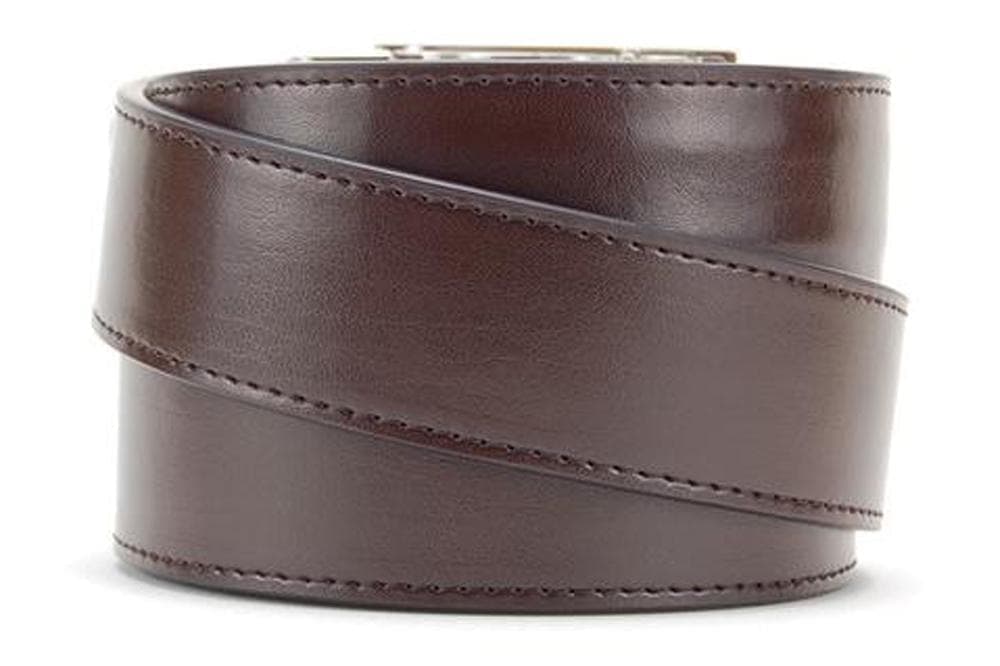 Classic Espresso Dress Ratchet Belt 1 3/8" Strap [35mm] - Image 3