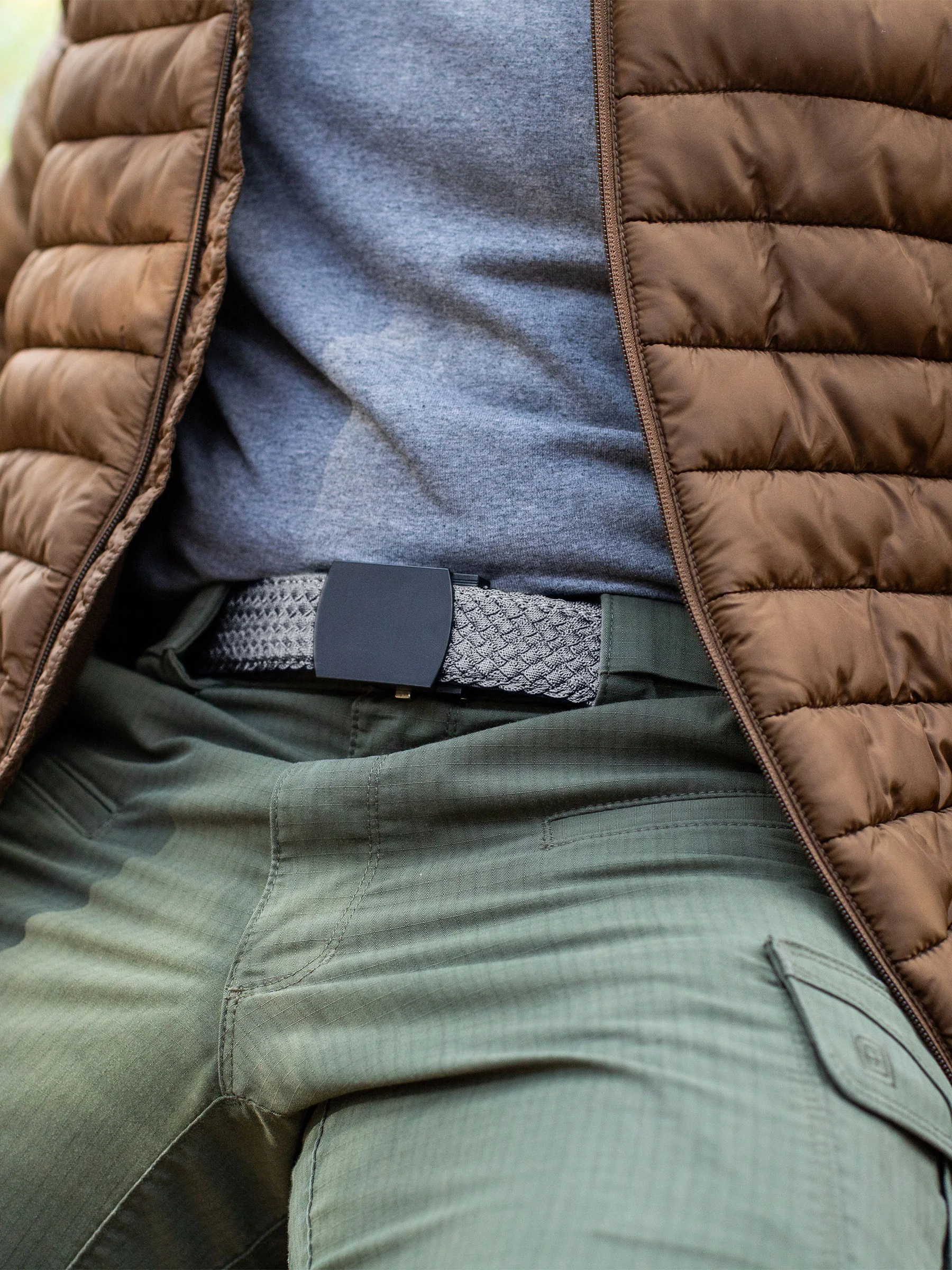 Explorer Braided Grey Ratchet Belt 1.38" [35mm] - Image 5