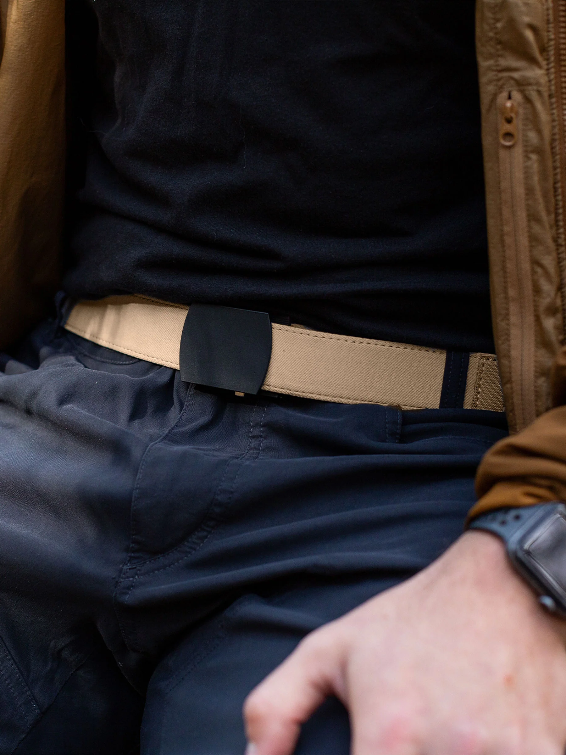 Explorer Smooth Tan Ratchet Belt 1.38" [35mm] - Image 2