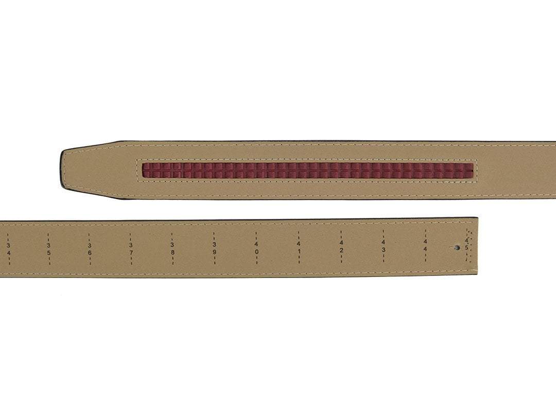 Frances White Dress Ratchet Belt 1 3/8" Strap [35mm] - Image 2