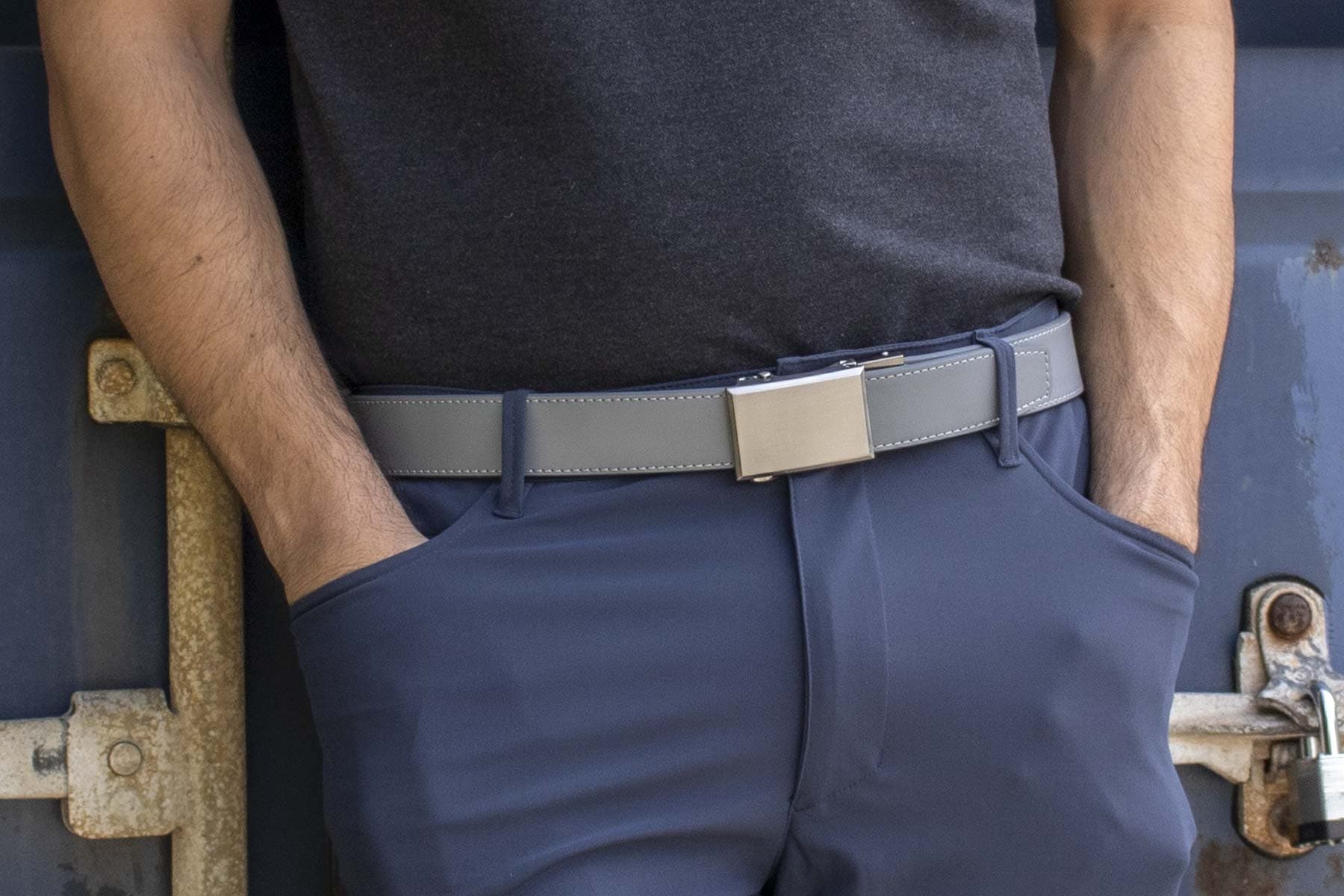 Go-In Shield Grey Golf Ratchet Belt 1.38" [35mm] - Image 4
