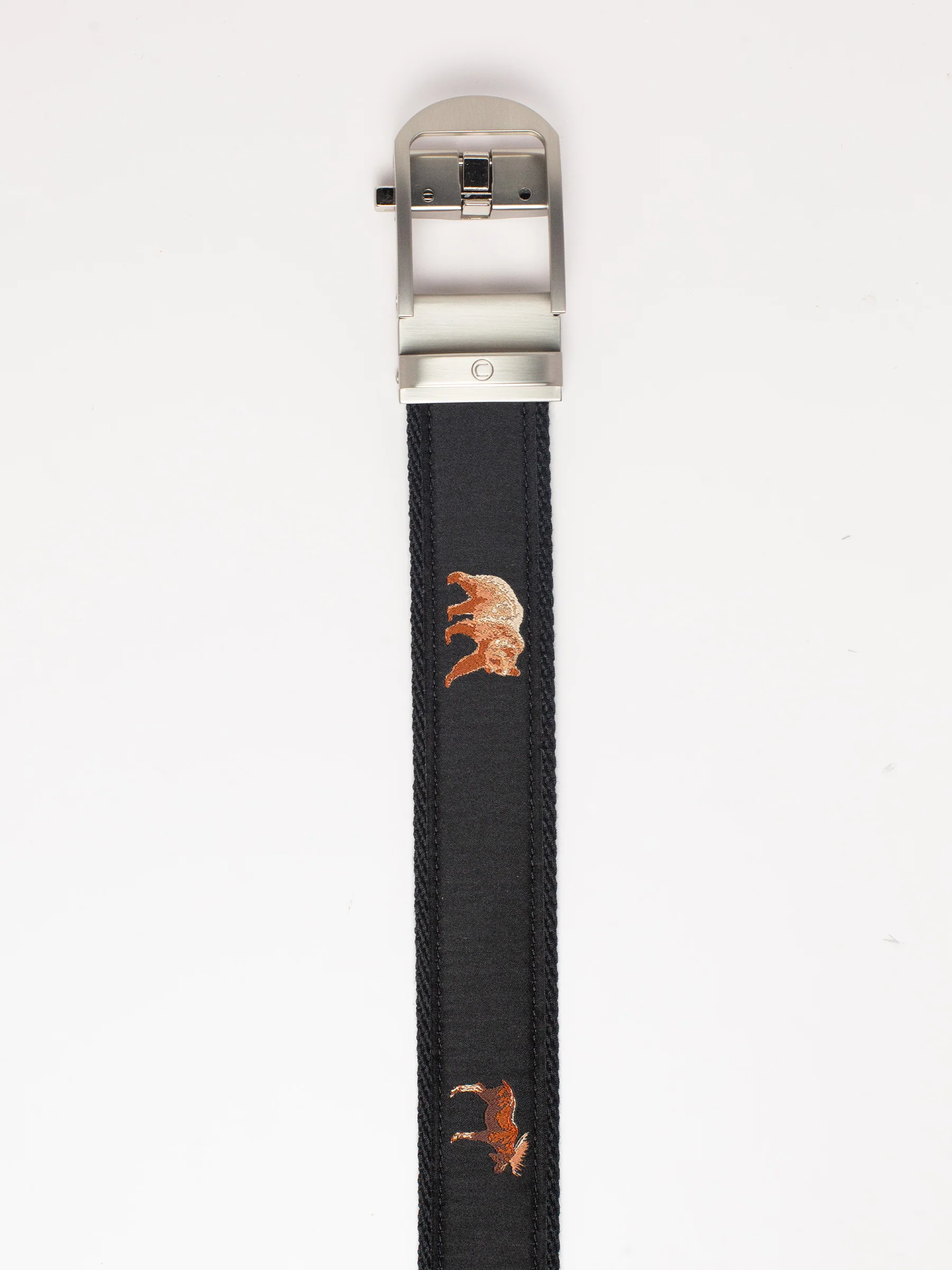 Grizzly & Moose Black Outdoor Ribbon Ratchet Belt 1.38" [35mm] - Image 6