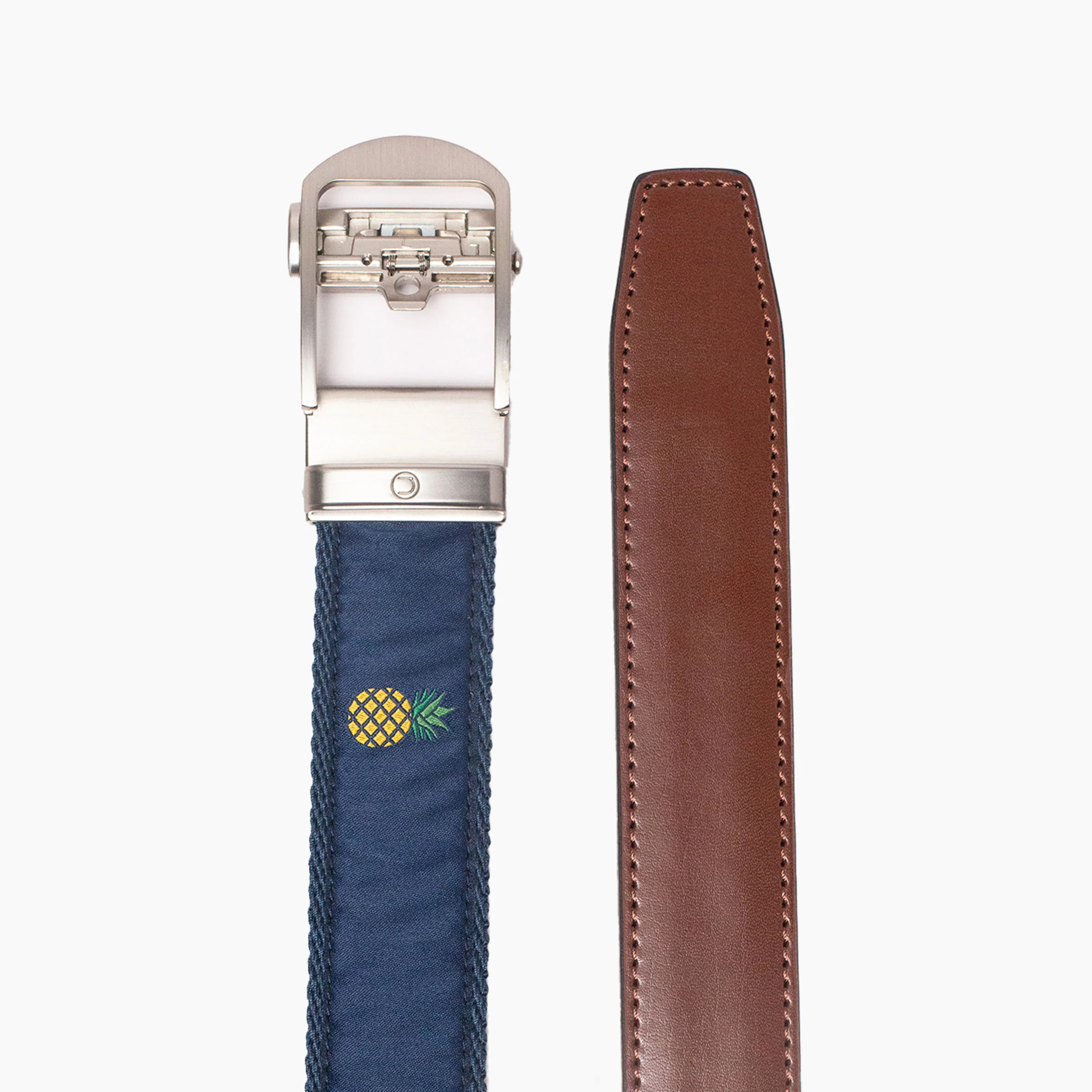 Hampton Pineapple Beach Ribbon Ratchet Belt 1.38" [35mm] - Image 3