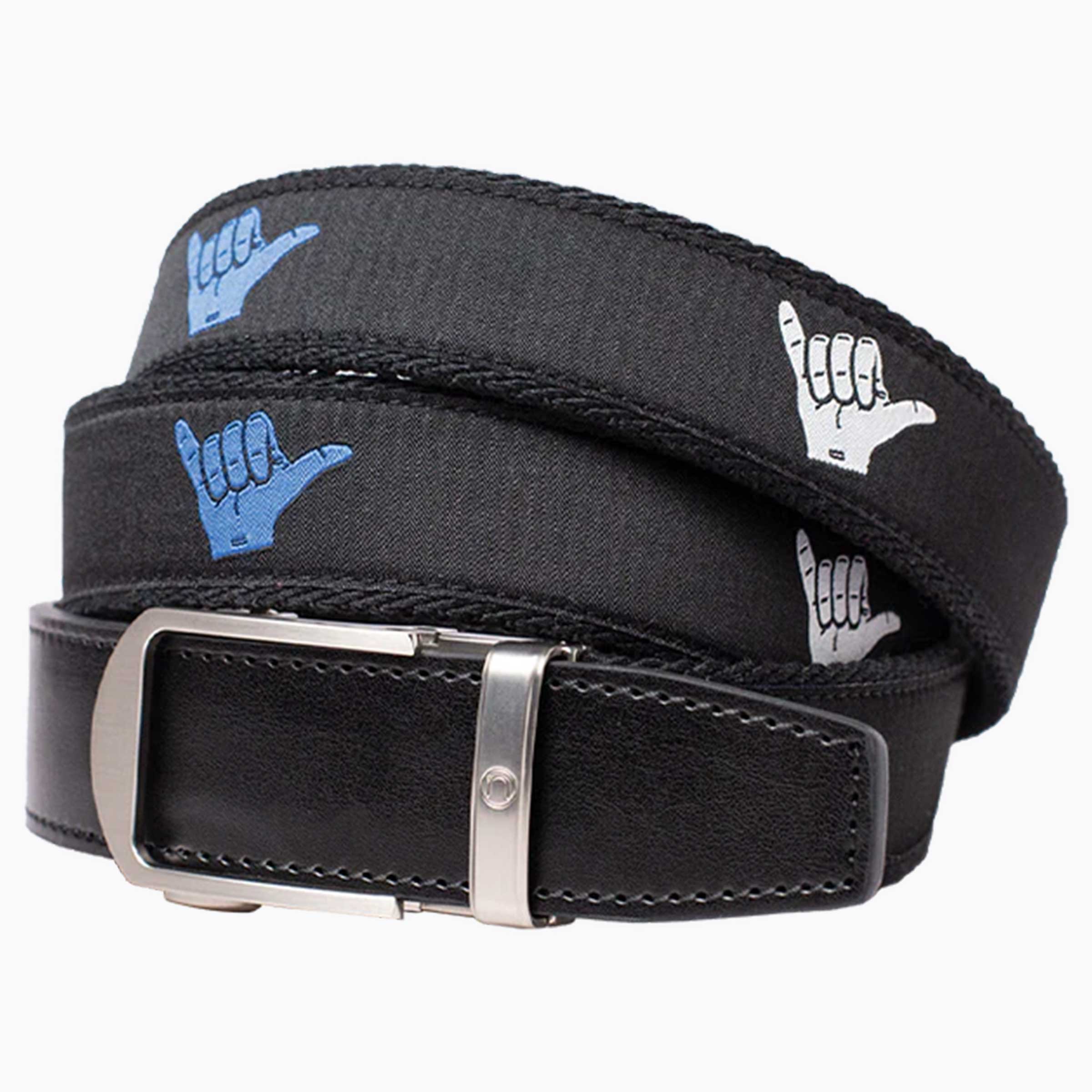 Hampton Shaka Red, White, & Blue Ribbon Ratchet Belt 1.38" [35mm] - Image 2