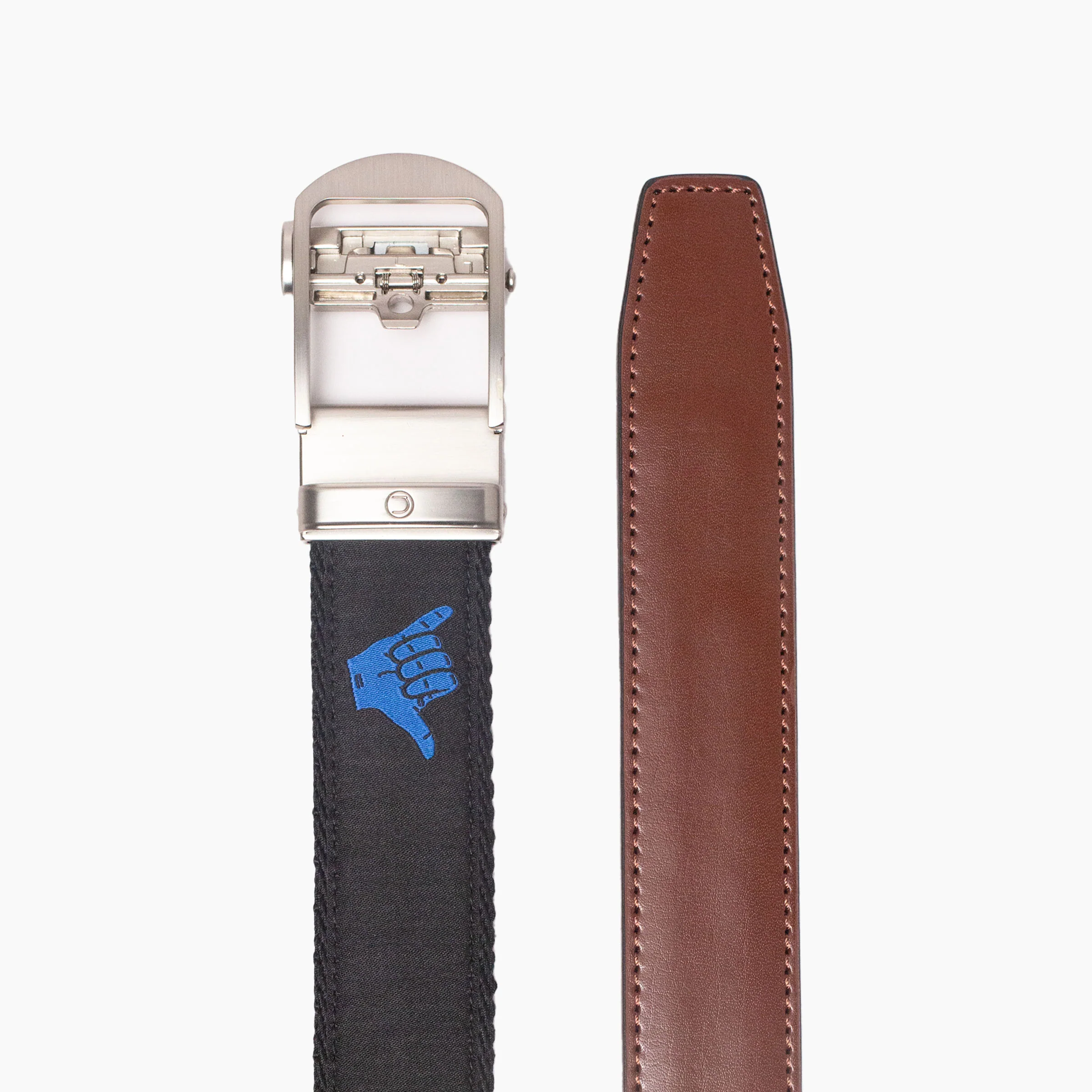 Hampton Shaka Red, White, & Blue Ribbon Ratchet Belt 1.38" [35mm] - Image 3