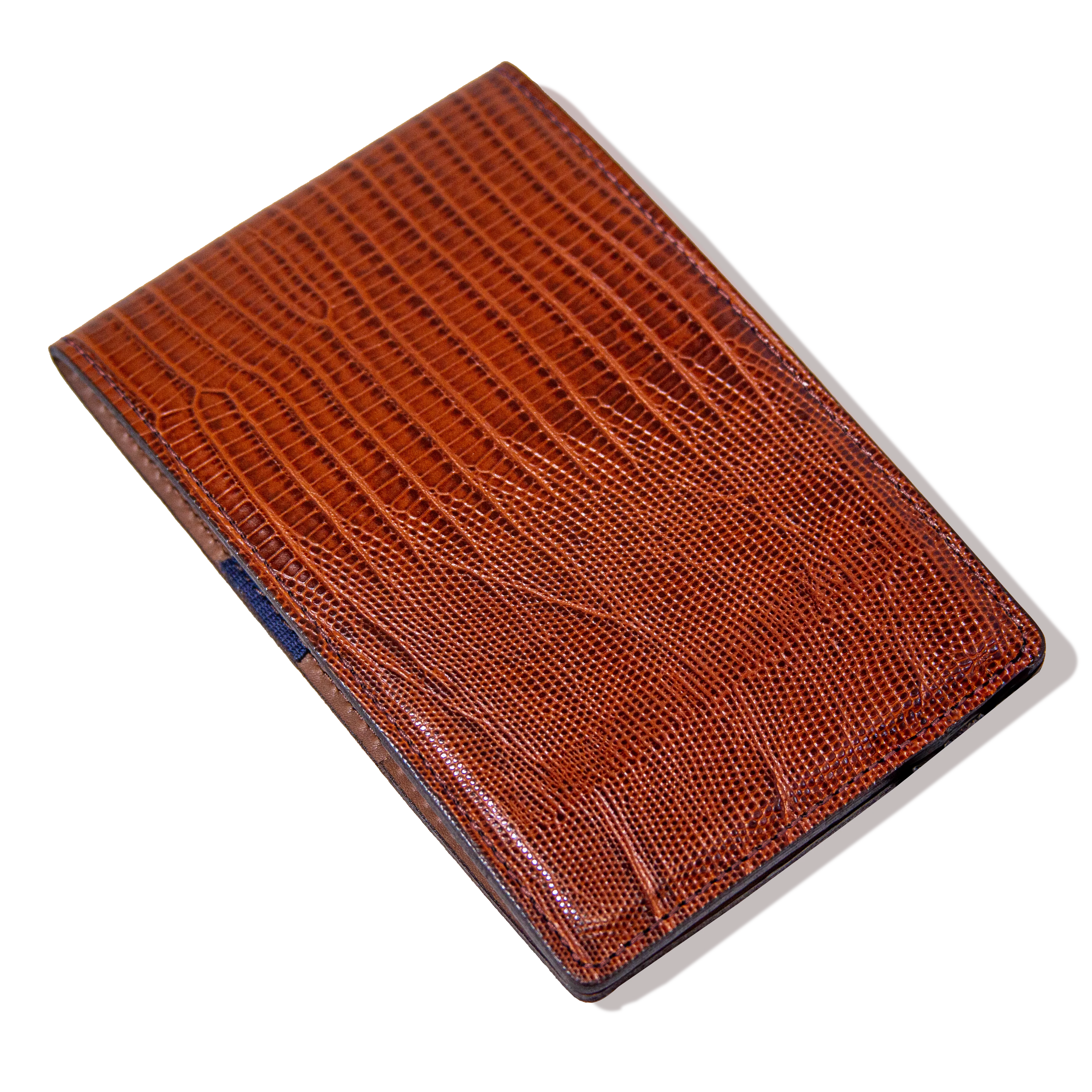 Scorecard Holder Lizard - Brown w/ Black Thread