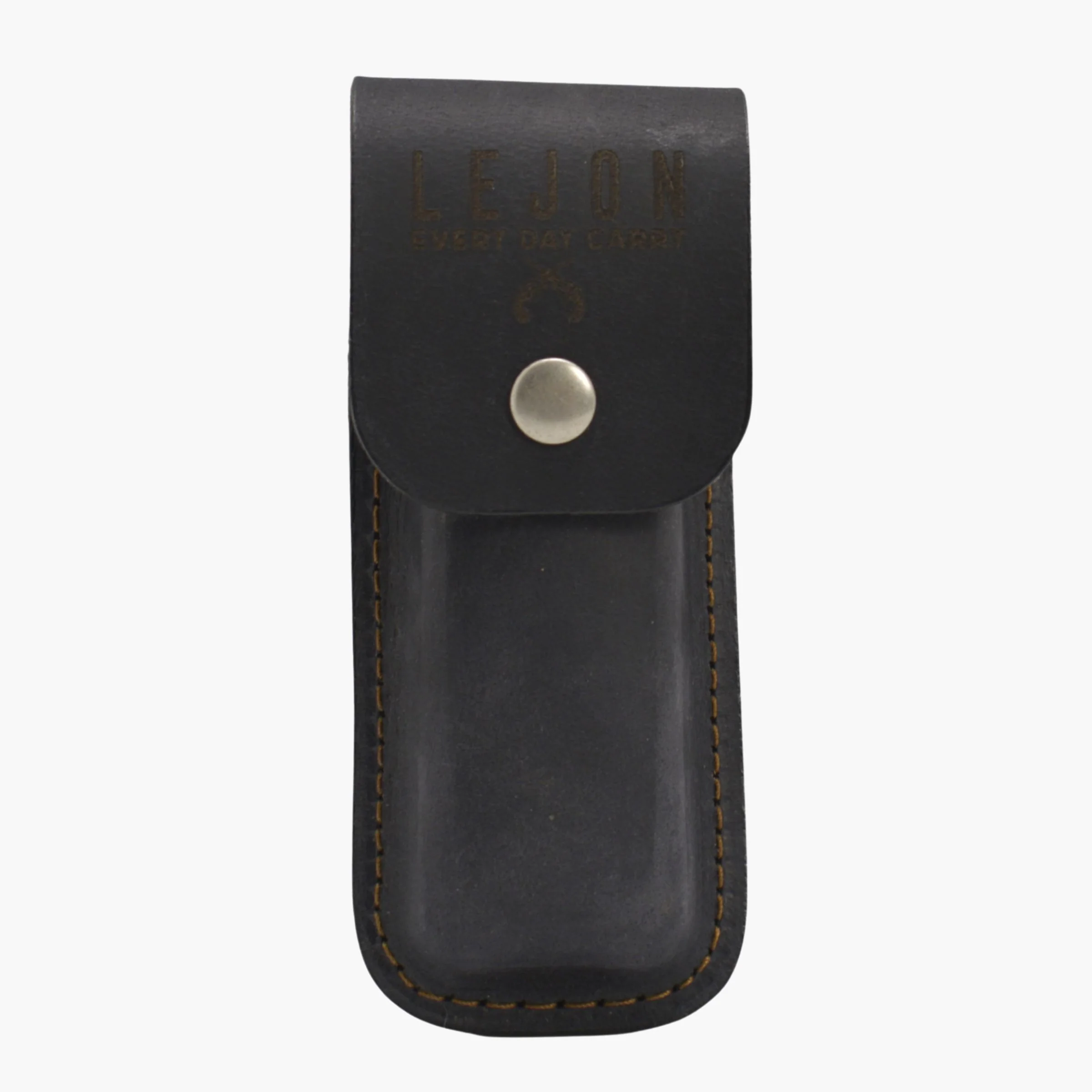 Lejon Leather Sidekick Knife Sheath – Black | Premium EDC Pocket Organizer