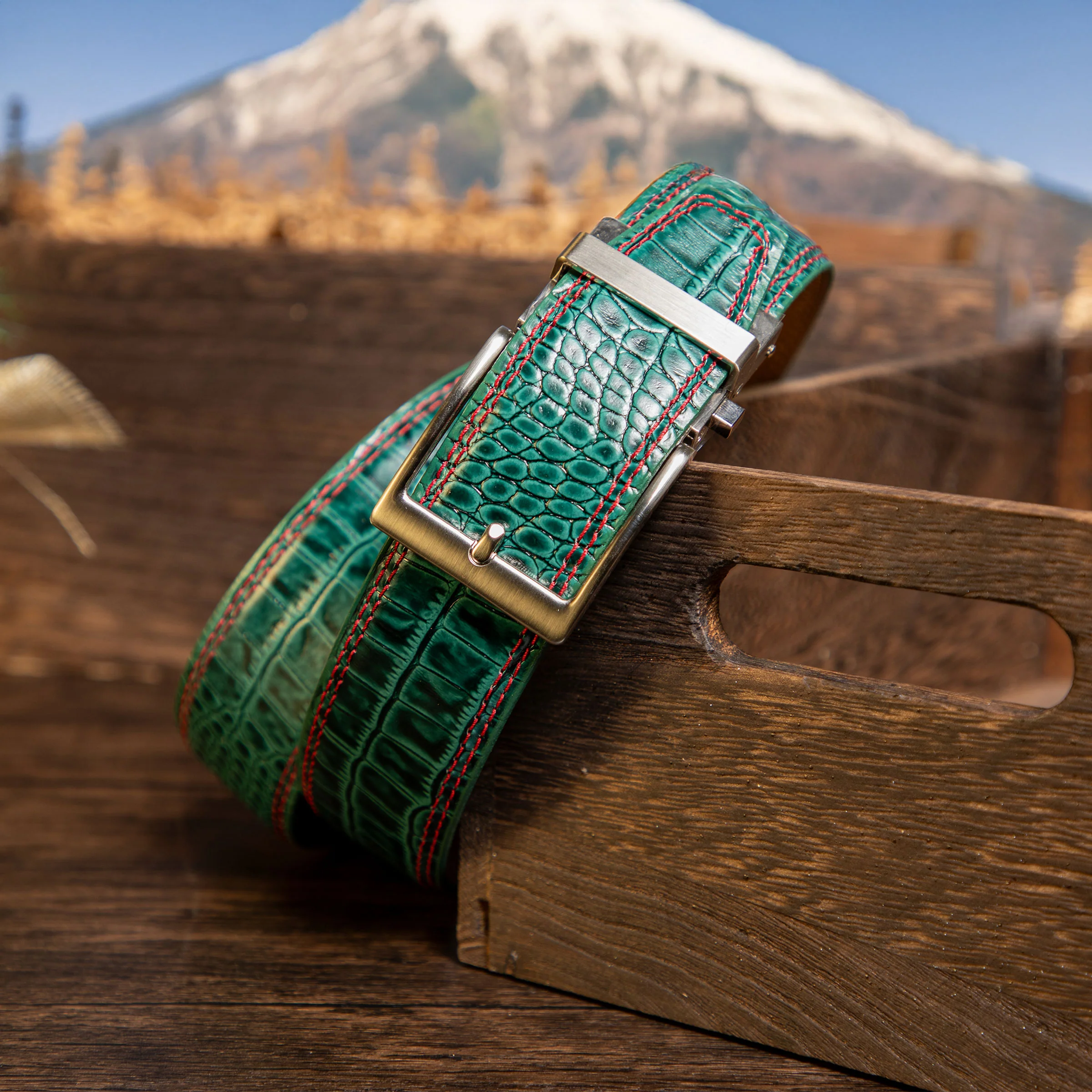 The Kringle Luxe Luxury Ratchet Belt 1.575" [40mm] | Limited Edition Holiday Elegance - Image 5