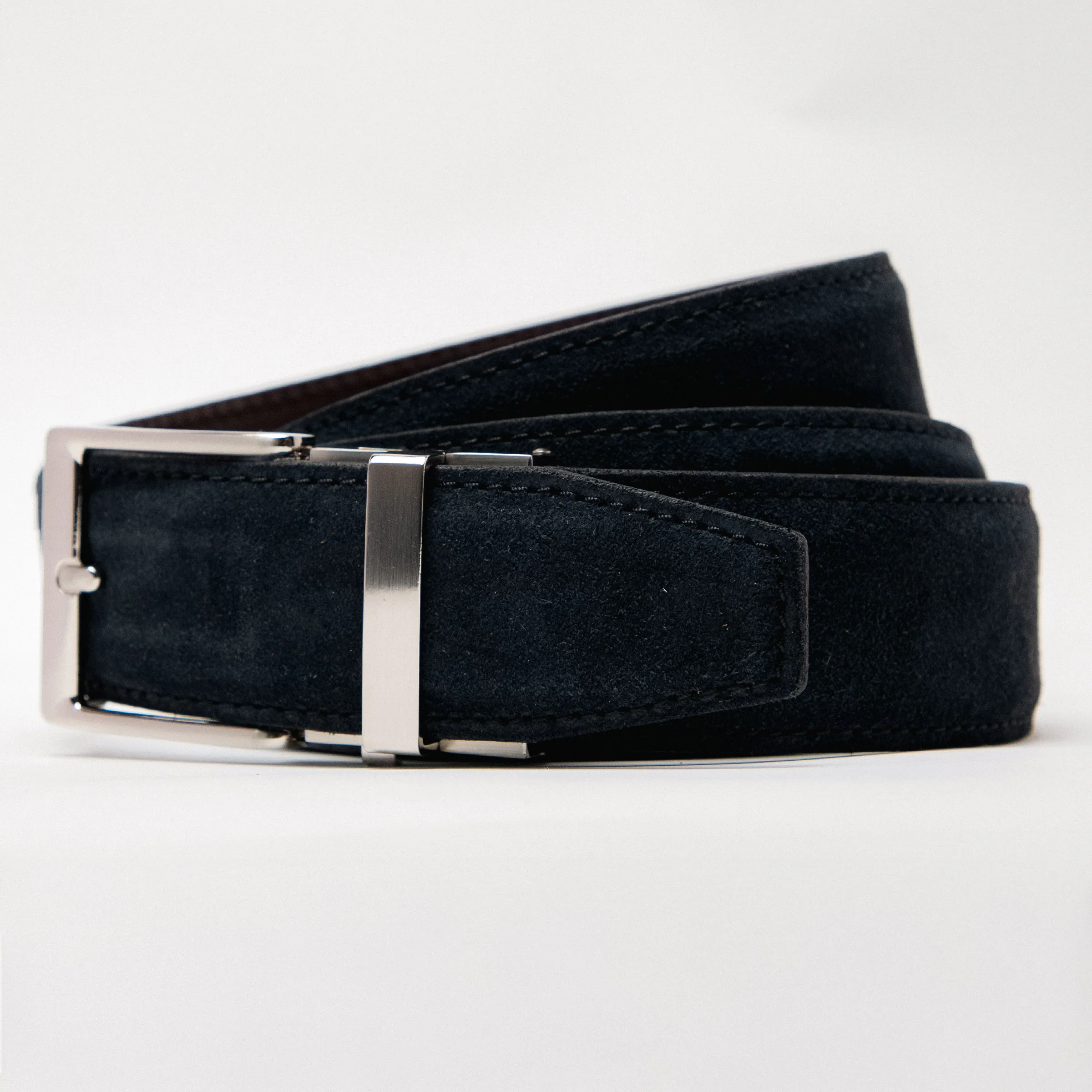 The Nocturne Suede Black Leather Dress Belt, 1.575" [40mm] - Image 4