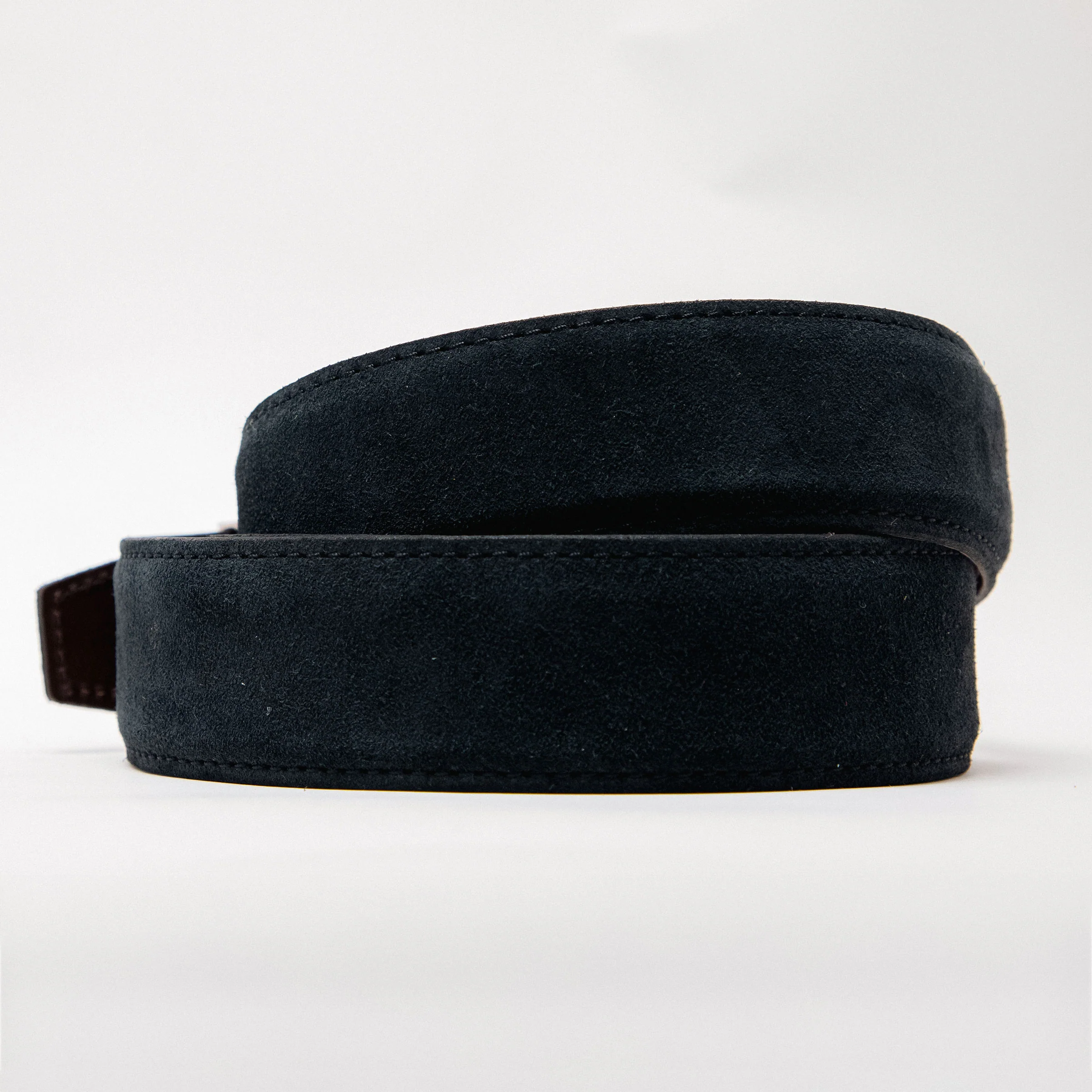 The Nocturne Suede Black Leather Dress Belt, 1.575" [40mm] - Image 5