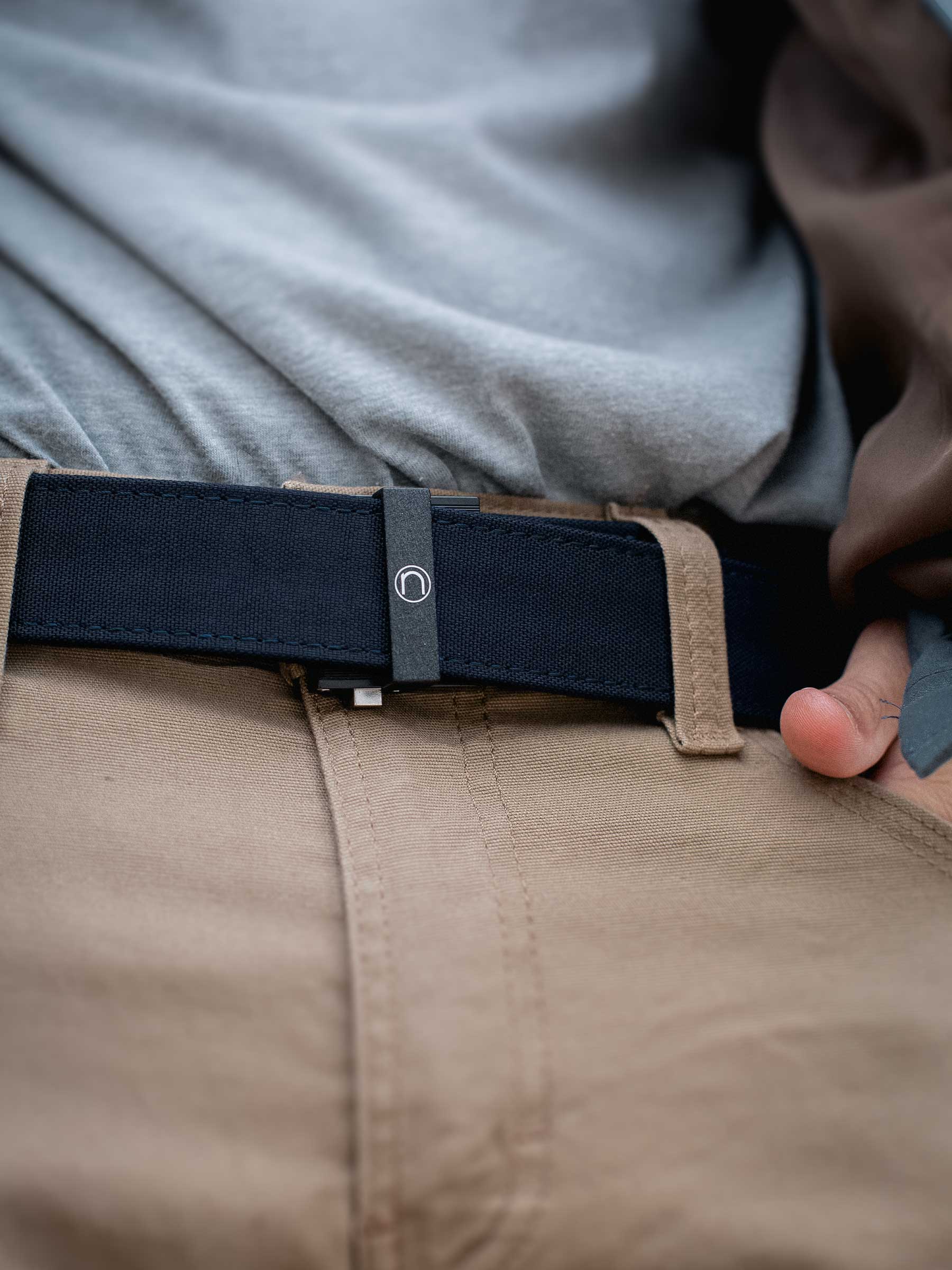 Thin Bar Supreme Navy EDC Ratchet Belt 1.5" [38mm] - Image 3