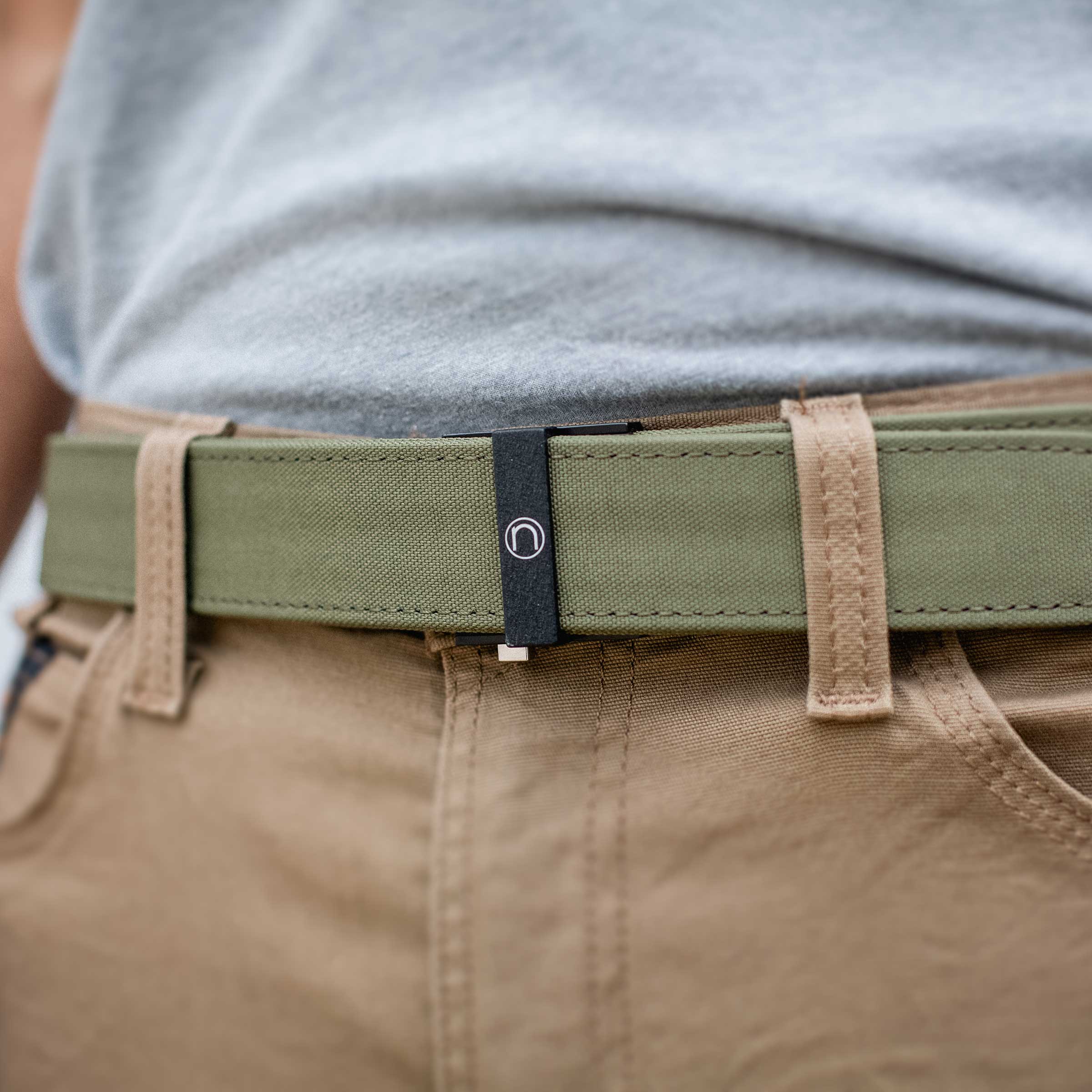 Thin Bar Supreme OD Green EDC Ratchet Belt 1.5" [38mm] - Image 3
